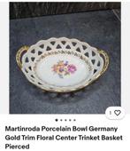 Martinroda Porseleinen Schaal Duitsland Gouden Rand, Antiek en Kunst, Ophalen of Verzenden