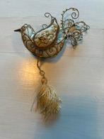 Vogel Kerstboomversiering antieke uitstraling Handgemaakt, Ophalen of Verzenden, Gebruikt
