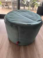 Fatboy velvet poef petrol 35 x 50 cm ZGAN, Rond, Minder dan 50 cm, Ophalen of Verzenden, Zo goed als nieuw
