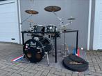 Pearl Export Series met I.S.S., drumrack en Zildjian cymbals, Muziek en Instrumenten, Drumstellen en Slagwerk, Ophalen, Gebruikt