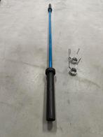 Nieuw! Olympische barbell/Halterstang 220cm 15kg blauw zwart, Ophalen, -, -, Massiv