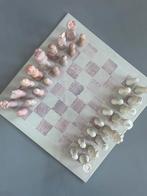 Handgemaakt spekstenen schaakspel, Een of twee spelers, Ophalen of Verzenden, Zo goed als nieuw