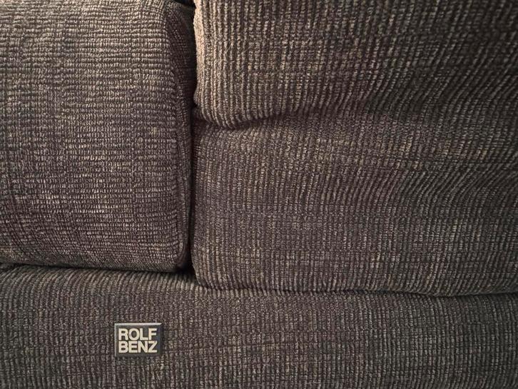Rolf Benz 2,5-zitsbank met hocker, Huis en Inrichting, Banken | Bankstellen, Gebruikt, Rechte bank, Driepersoons, 200 tot 250 cm