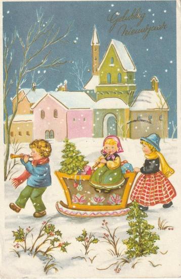 KERST KERSTBOOM UIT 1966 ZEER MOOIE OUDE KAART KH732 beschikbaar voor biedingen