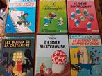 6 Franstalige stripboeken Gaston, Smurfen en Kuifje, Meerdere stripboeken, Ophalen of Verzenden, Gelezen