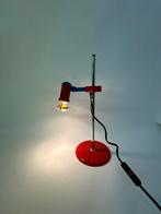 Vintage tafellamp post modern rood blauw geel, Huis en Inrichting, Lampen | Tafellampen, Ophalen of Verzenden, Zo goed als nieuw