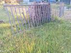Heras poort met hek, Tuin en Terras, Ophalen, Gebruikt, IJzer, Met poort