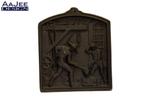 Smeedijzeren plaquette - Gietijzer - Metaalgieterij - 1974, Ophalen of Verzenden, Gebruikt, Overige typen