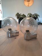 Badkamerlampjes / spiegellampjes chroom, Ophalen, Gebruikt, Glas, Modern