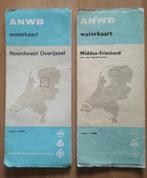 2 Oude ANWB Waterkaarten 1969 en 1977 schaal 1:50.000, Watersport en Boten, Ophalen of Verzenden, Gebruikt, Overige typen