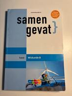 Samengevat Wiskunde HAVO, Ophalen of Verzenden, Zo goed als nieuw, Wiskunde B, HAVO