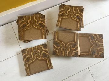 24 stuks wandtegels vintage bruin 15 x 15 cm beschikbaar voor biedingen