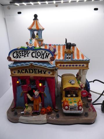 Lemax Spookytown item  -  Creepy clown academy beschikbaar voor biedingen