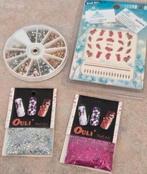 Nail Art Set - Stickers, Glitters, Steentjes, Ophalen of Verzenden, Zo goed als nieuw, Overige kleuren, Handen en Nagels