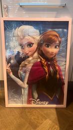 Frozen Elsa en Anna poster eventueel met lijst, Ophalen, Zo goed als nieuw, Schilderij, 50 tot 75 cm