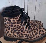 Boots met panterprint - Maat 40, Ophalen of Verzenden, Zo goed als nieuw, Bruin, Lage of Enkellaarzen