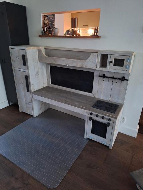 Steigerhout speel meubel/keuken, Kinderen en Baby's, Speelgoed | Speelkeukens, Hout, Ophalen