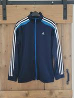 Trainingsjack Adidas blauw maat 176, Adidas, Gebruikt, Sport- of Zwemkleding, Ophalen of Verzenden
