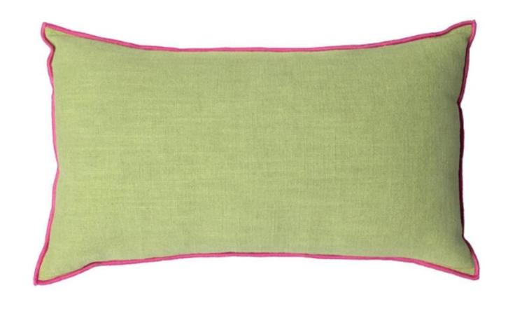 HKliving Mansion sierkussen 30 x 50 cm, Huis en Inrichting, Woonaccessoires | Kussens, Zo goed als nieuw, Groen, Rechthoekig, Ophalen of Verzenden