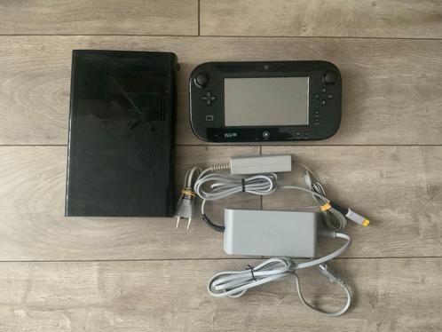 Nintendo Wii-U Spelcomputer Zwart - Wii U COMPLEET, Spelcomputers en Games, Spelcomputers | Nintendo Wii U, Zo goed als nieuw