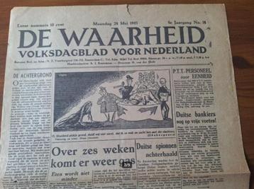 Oorlogskrant De waarheid 28 mei 1945 beschikbaar voor biedingen