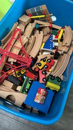 Houten Trein Set, Ophalen, Gebruikt, Duw- of Trekspeelgoed