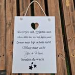 Te koop Houten Bordje Kinderkamer, Ophalen of Verzenden, Nieuw