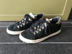 P448 zwarte suède schoenen sneakers 39, Ophalen, P448, Zwart, Sneakers of Gympen