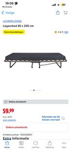 Logeerbed, Huis en Inrichting, Ophalen, Eenpersoons, 190 cm of minder, Zo goed als nieuw