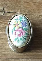 frans ovalen pillendoosje vtg , volgnr 7, Antiek en Kunst, Ophalen of Verzenden