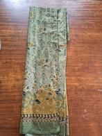 Indonesische Sarong Stof - Groen/Goud - 190x115 cm, Overige materialen, 120 cm of meer, Ophalen of Verzenden, Groen