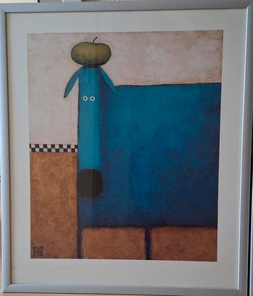 Blue Dog with Apple van Daniel Patrick Kessler beschikbaar voor biedingen
