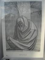 2 stuks Art print posters Josep Maria Subirachs, Rechthoekig Staand, Met lijst, Ophalen of Verzenden, Zo goed als nieuw