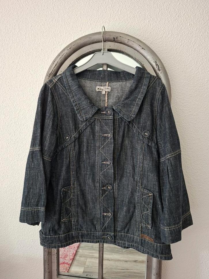 Prachtige spijkerjasje jeans jasje jas blazer 40 42 44, Kleding | Dames, Jassen | Zomer, Zo goed als nieuw, Maat 42/44 (L), Verzenden