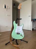 Squier Affinity Stratocaster in Surf Green - elektrische git, Zo goed als nieuw, Fender, Ophalen