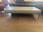Moderne salontafel zilver, Ophalen, 50 tot 100 cm, Zo goed als nieuw, Minder dan 50 cm