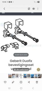 Geberit duofix bevestigingset voorzetwand, Ophalen, Nieuw, Rvs, Toilet