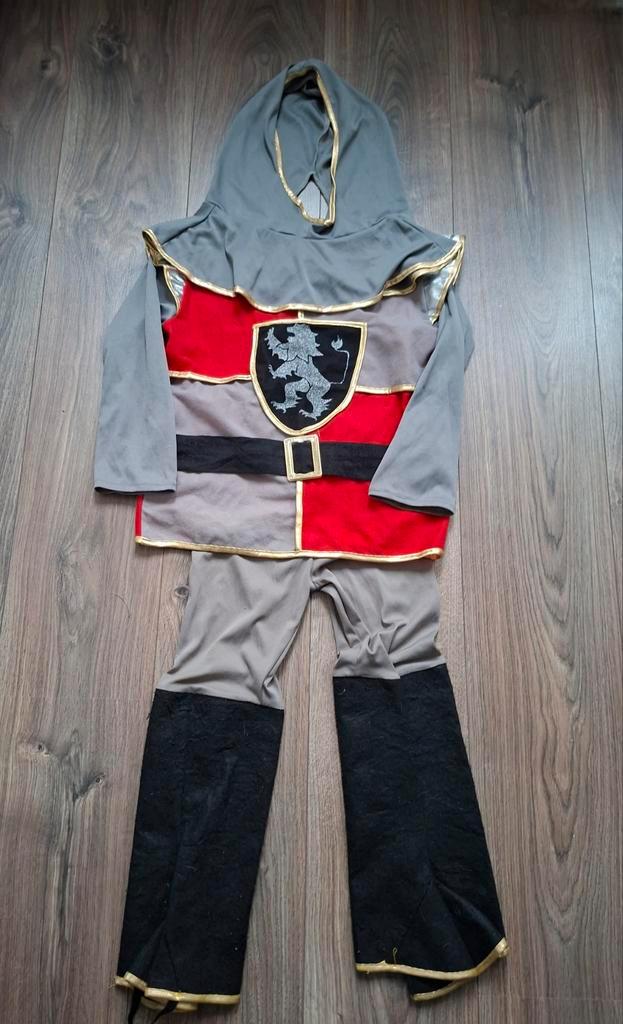 Verkleedpak ridder maat 110-122, Kinderen en Baby's, Carnavalskleding en Verkleedspullen, Gebruikt, Jongen of Meisje, 110 t/m 116