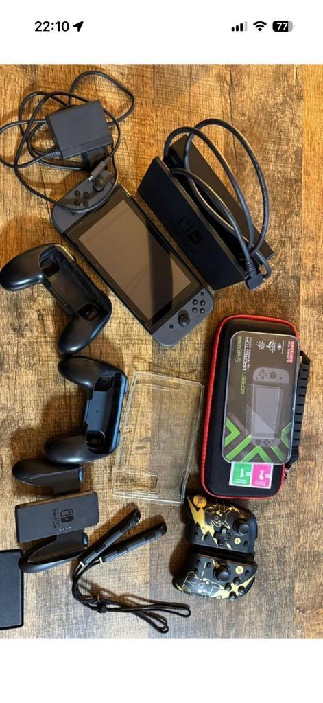 Nintendo switch, Spelcomputers en Games, Spelcomputers | Nintendo Switch, Zo goed als nieuw, Switch Original, Met 2 controllers