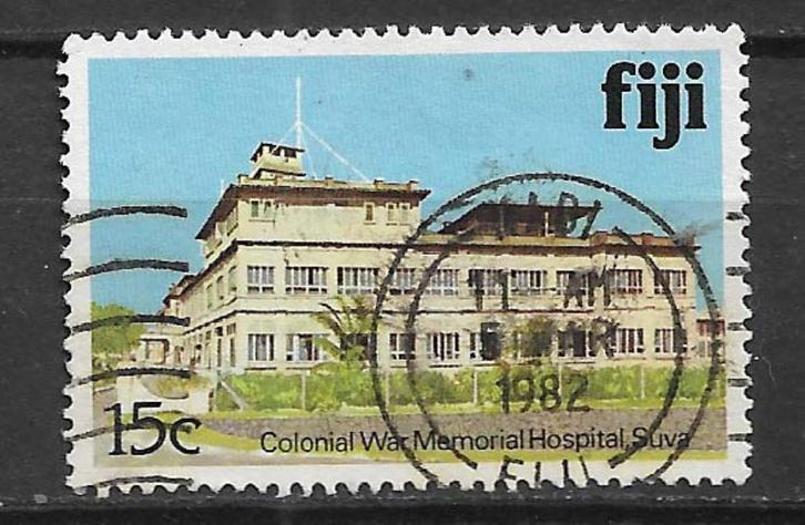 Fiji 1979 Def serie gebouwen architectuur, Postzegels en Munten, Postzegels | Oceanië, Gestempeld, Verzenden