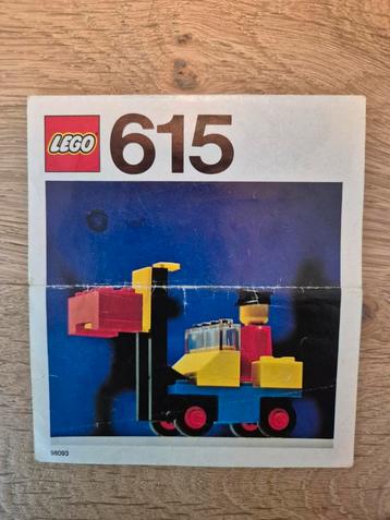 Lego Bouwinstructie Set 615 beschikbaar voor biedingen