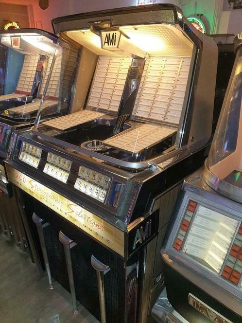 Ami J200E  3 jaar garantie, Verzamelen, Automaten | Jukeboxen, Zo goed als nieuw, Ami, 1950 tot 1960, Met singles, Ophalen