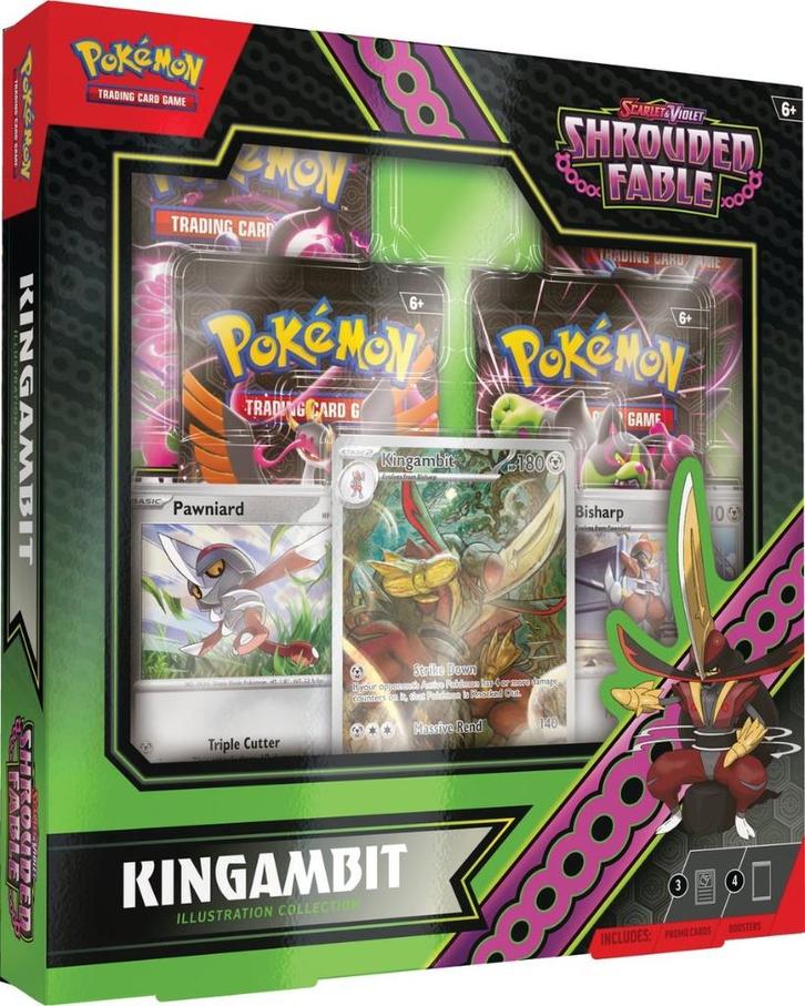 Pokémon Shrouded Fable Illustration Collection Kingambit, Hobby en Vrije tijd, Verzamelkaartspellen | Pokémon, Nieuw, Overige typen