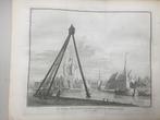 Zierikzee, Havenpoorten en Dok, 1755, Antiek en Kunst, Kunst | Etsen en Gravures, Verzenden
