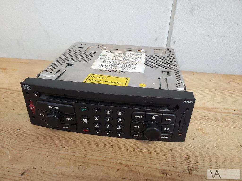 Peugeot 807 Citroen C8 radio met navigatie 14005552xt €100, Ophalen of Verzenden, Gebruikt, Peugeot