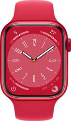 Apple Watch 8- 45 mm - rood- rood sportband, Nieuw, Hartslag, Ophalen of Verzenden, IOS