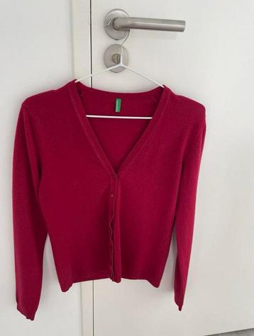 Benetton Rood Vestje - Maat S beschikbaar voor biedingen