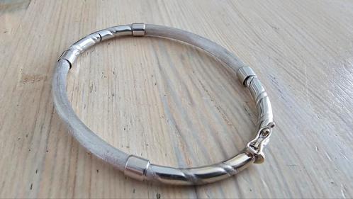 Mooie 14k 585 witgouden slavenarmband 10,75g Italy, Sieraden, Tassen en Uiterlijk, Armbanden, Zo goed als nieuw, Goud, Ophalen