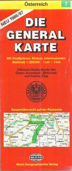 Pl2 plattegrond gedeelte oostenrijk 1986/87 -- nr7, Boeken, Atlassen en Landkaarten, 1800 tot 2000, Europa Overig, Ophalen of Verzenden
