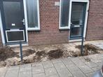 Tuinhekken met betonpoeren, Tuin en Terras, Tuinhekken en Hekwerk, Ophalen, Gebruikt, IJzer, Tuinhek